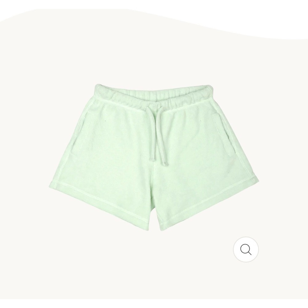 M11 Soft Serve Cloud Cotton Shorts Mint Green Lounge Terry Cloth‎ Small